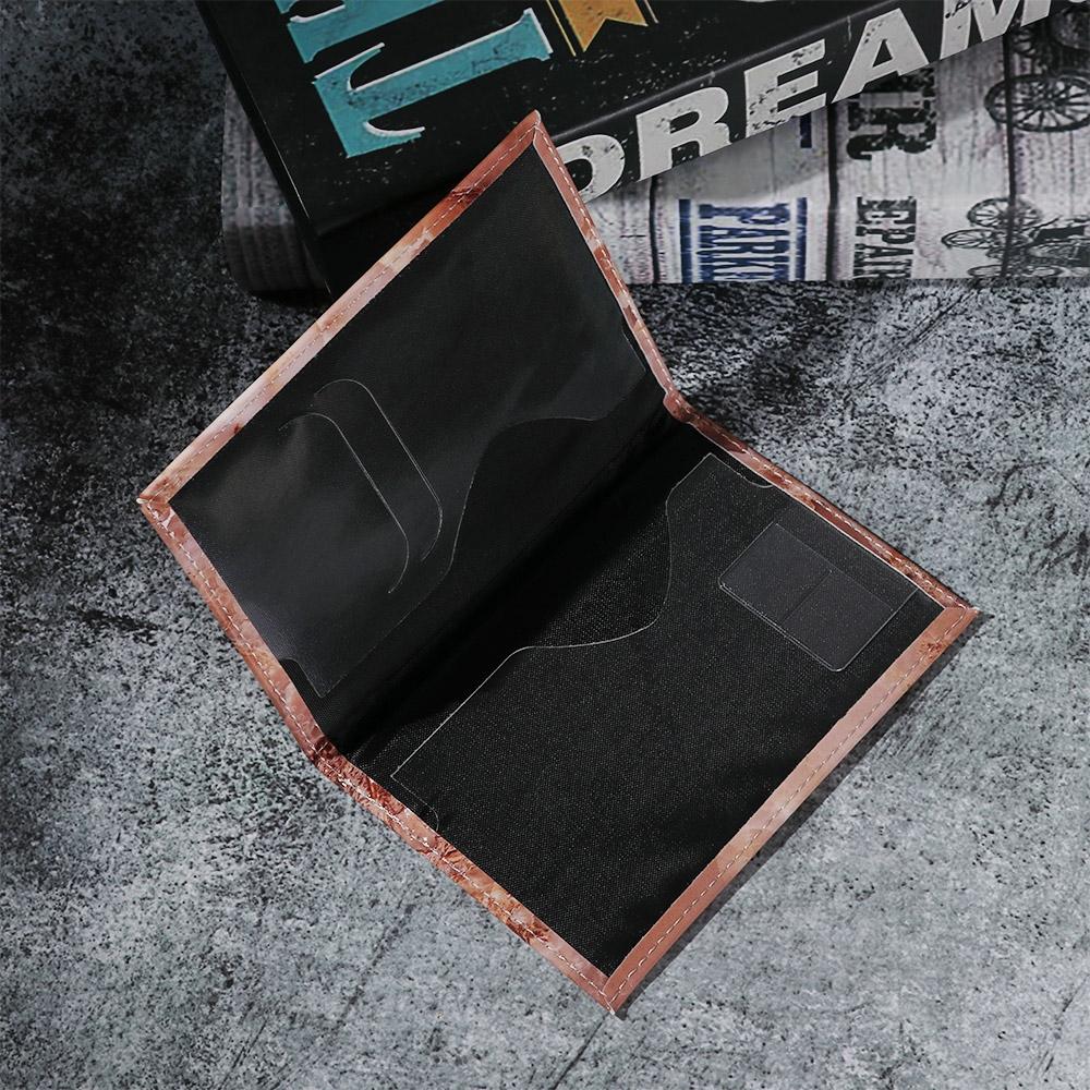 Waterproof Marble Passport & Ticket Holder Colorful Design - Aqua Blue