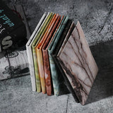 Waterproof Marble Passport & Ticket Holder Colorful Design - Aqua Blue - Extra Image