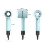 Shockproof Silicone Case For Dyson Hairdryer - Sky Blue - Side View