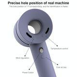 Shockproof Silicone Case For Dyson Hairdryer - Sky Blue - 45-Degree Angle
