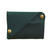 Leather Card Holder For Bank Cards Black - Dark Brown