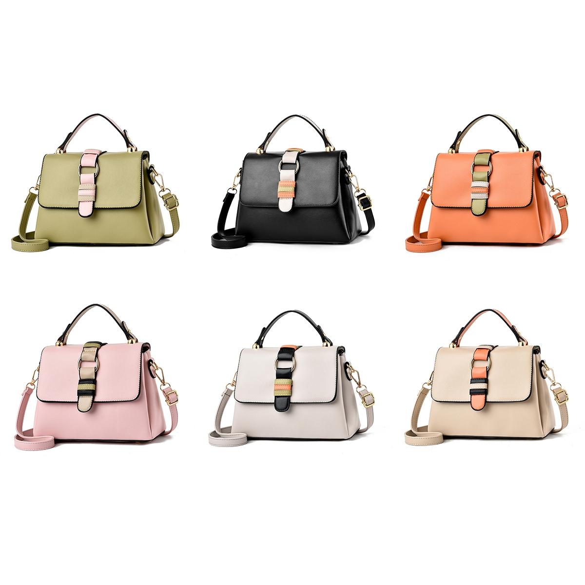 Versatile Small Square Handbag For Women - Rice Gray