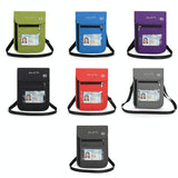 Rfid Passport Storage Bag Anti Theft Messenger - Red - Top-Down View