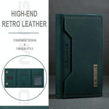 3 Fold Card Bag For Dg.Ming M2 Series Compact & Stylish - Green - 45-Degree Angle