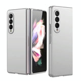For Samsung Galaxy Z Fold4 5G Foldable Metal-Look Phone Case - Gold
