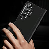 For Samsung Galaxy Z Fold4 5G Skin Feel Contact Lens Case - Aoyama Dai - Close-Up Angle