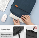 13 Inch Vertical Laptop Bag - Handheld Shoulder Crossbody - Wine Red - 45-Degree Angle