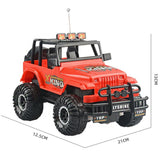 Remote Control Electric Car with Usb Charging for Kids - Blue Buggy - Top-Down View