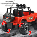 Remote Control Electric Car with Usb Charging for Kids - Blue Buggy - Close-Up Angle