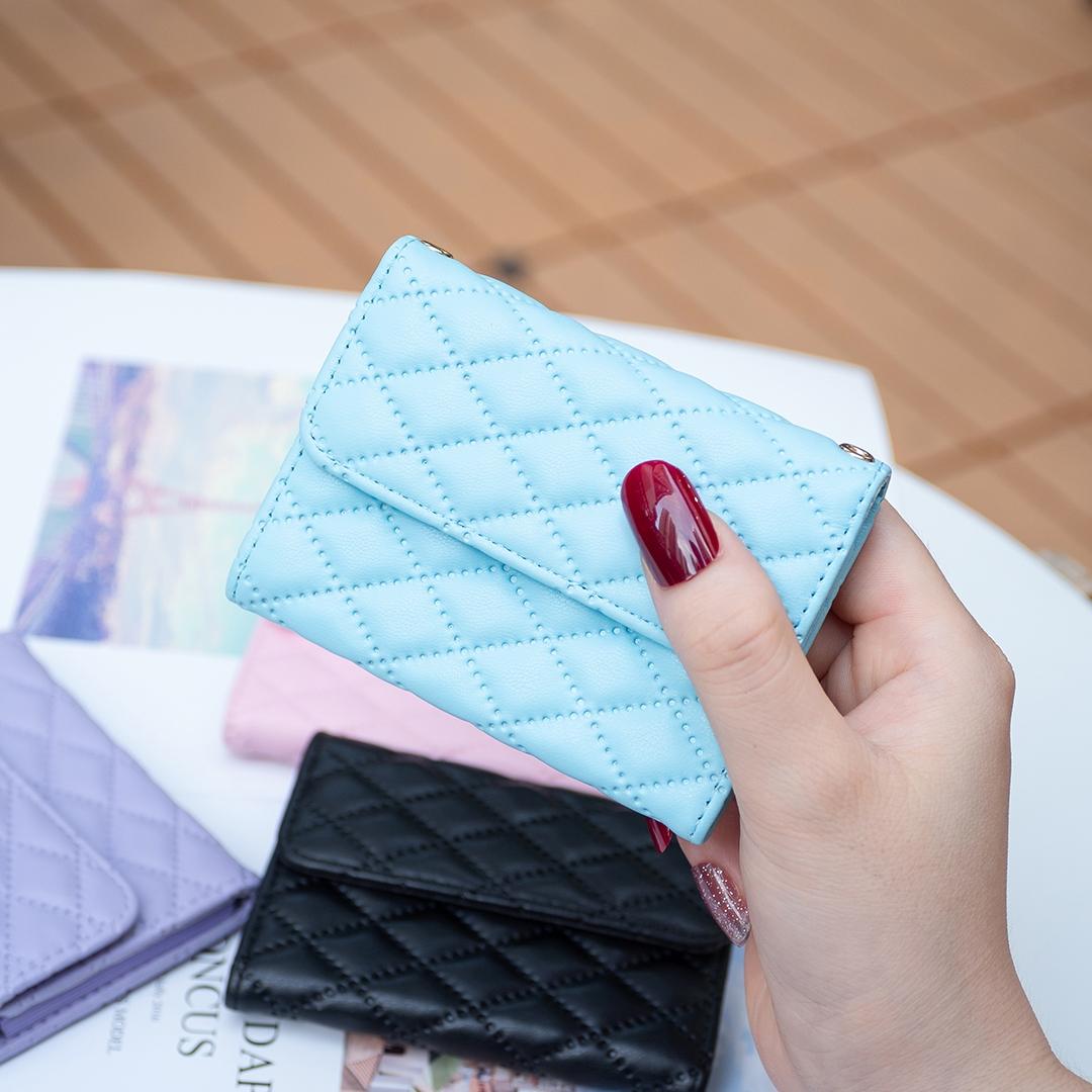 Horizontal Card Bag For Mobile Phones Sticker - Purple