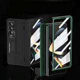 For Samsung Galaxy Z Fold4 5G Foldable Full Body Case - 360 Degree Folding - Blue - Rear View