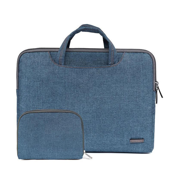 11.6 Inch Simple Business Laptop Bag with Liner - Ls-116 - Snowflake Nylon Dark Blue
