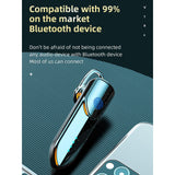 Business Style Bluetooth 5.0 Earphone with Fingerprint Touch - Pink