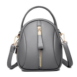 Multi Compartment Shoulder Bag For Women - Tea Green