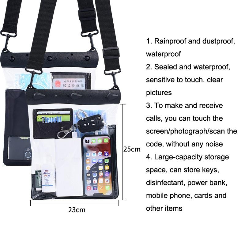 Waterproof Shoulder Messenger Bag For Sundries Phone Compatible - Orange