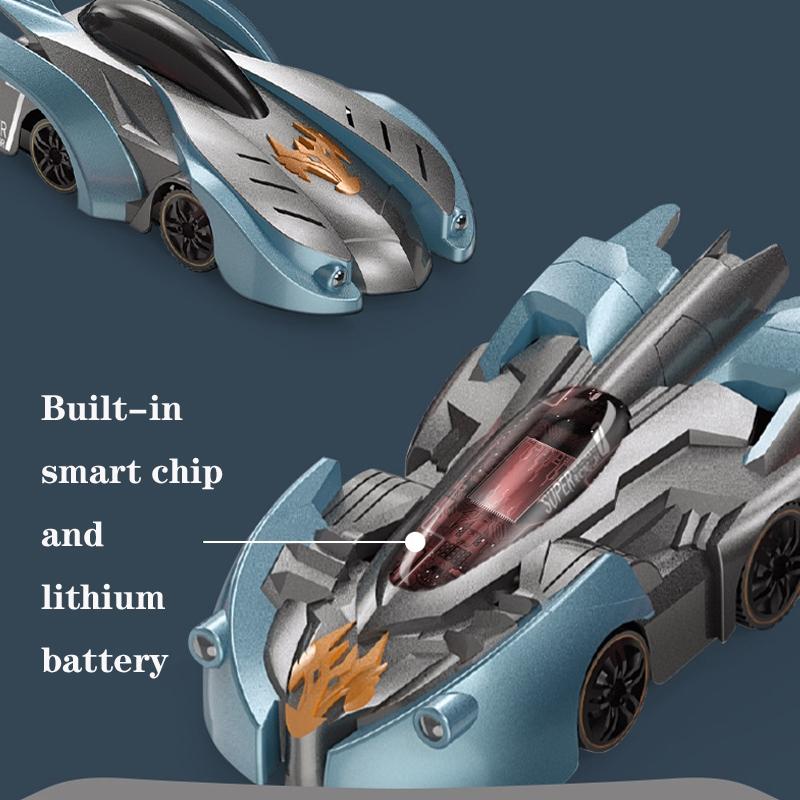 Electric Remote Control Wall Climbing Car for Kids - Mini Toy - Red Charge Watch Rc Edition