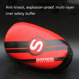Thickened Professional Taekwondo Foot Target For Boxing And Sanda Training - Wb Green Edge - Close-Up Angle
