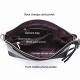 Large Capacity Tassel Shoulder Bag For Women - Deep Purple - Top-Down View