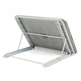 Adjustable Folding Metal Mesh Desktop Cooler - Silver Gray - Top-Down View