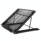 Adjustable Folding Metal Mesh Desktop Cooler - Silver Gray - Extra Image