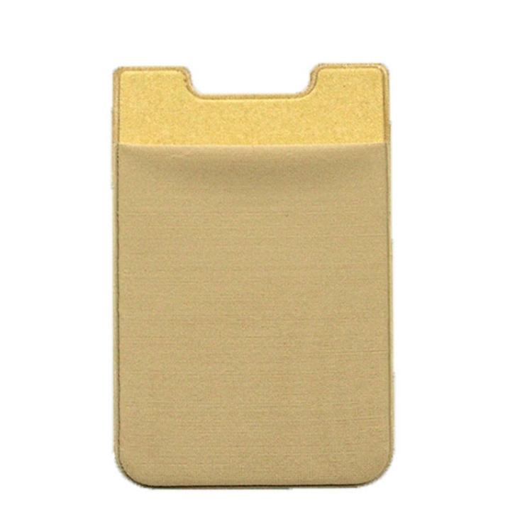 Lycra Phone Card Holder Stretch Back Sticker Wallet For Cards Bus Pass Bank Fits Most Phones - Rose Red