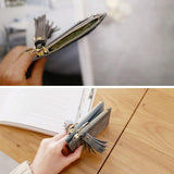 Compact Card Holder With Large Capacity Cute Mini Coin Purse - Blue - 45-Degree Angle