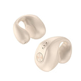 Wireless Dual Ear Bone Conduction Bluetooth Earphones - Mini Sport Clip - Pink - Front View