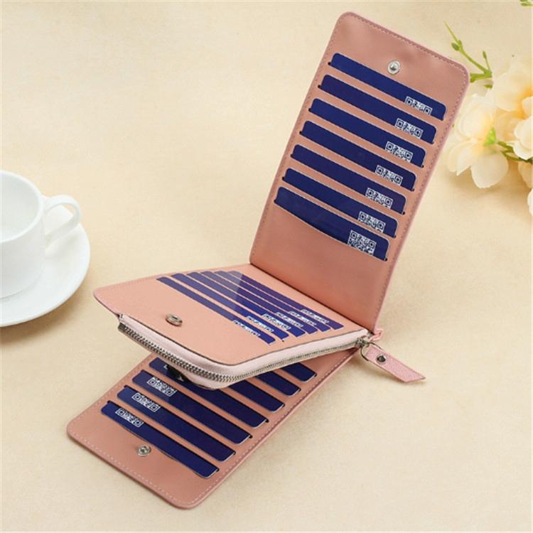 Ultra Thin Multi Card Wallet Multi Function Card Holder - Coffee