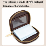 Large Capacity Semicircular Embroidery Id Card Holder - Grey