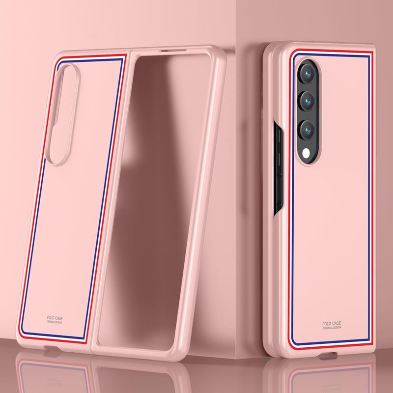 For Samsung Galaxy Z Fold4 5G Frosted Skin Case - Slim & Stylish - Checkered Black