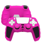 Silicone Gamepad Cover for Sony Ps5 - no Rocker Caps - Pink Black