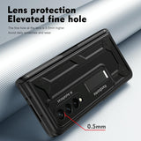 For Samsung Galaxy Z Fold4 5G Shockproof Secure Hinge Phone Case - Silver - Top-Down View
