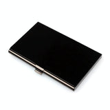Business Id Credit Card Holder Wallet Black - Front View