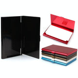 Business Id Credit Card Holder Wallet Black - Top-Down View