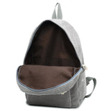 Girls' and Women Corduroy Backpack - School - Light Brown - Top-Down View