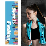 Quick Drying Cooling Towel For Outdoor Sports 100 X 30Cm - Lightning