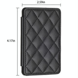 Rhombus Pattern Card Bag Back Sticker For Mobile Phones - Blue - Extra Image
