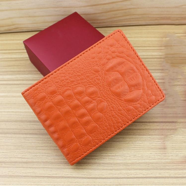 Universal Crocodile Pattern Driver License Cover With Card Slot - Red