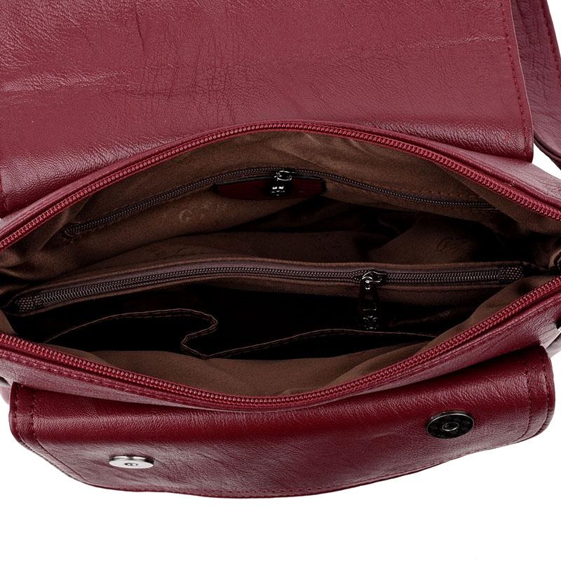 Stylish Leather Shoulder Bag For Summer - Gray
