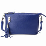 Fringed One Shoulder Bag For Women Large Capacity Casual - Deep Purple