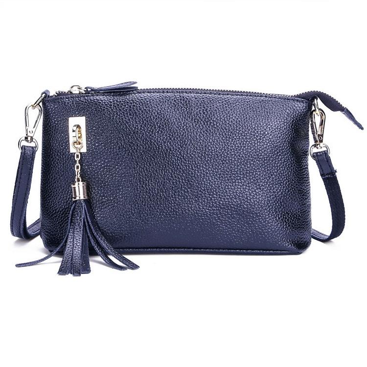 Fringed One Shoulder Bag For Women Large Capacity Casual - Deep Purple
