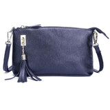 Fringed One Shoulder Bag For Women Large Capacity Casual - Deep Purple