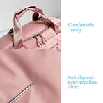 Large Capacity Sports Bag With Wet / Dry Separation - Blue And White