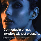Mini Bluetooth Earphones with M5 Digital Display - Green - Close-Up Angle