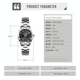 Waterproof Quartz Women Watch With Rhinestone Steel Strap - Delicate And Creative - Extra Image