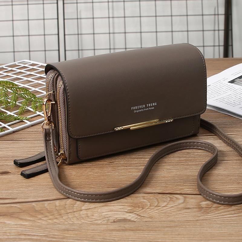 Large Capacity Women Wallet Clutch Bag Versatile Crossbody - Grey
