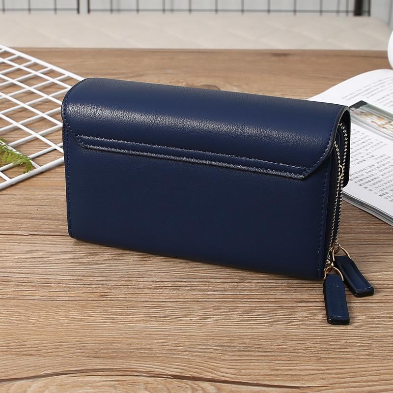 Large Capacity Women Wallet Clutch Bag Versatile Crossbody - Grey