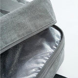 Travel-ready Waterproof Beach Bag with Double Layer Design - Black