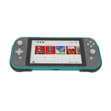 Protective Shell for Switch Lite with Game Card Box and Grip - Pure Green - Side View