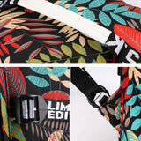 Versatile Travel and Hiking Backpack - 18l - Pink Maple Leaf - Rear View